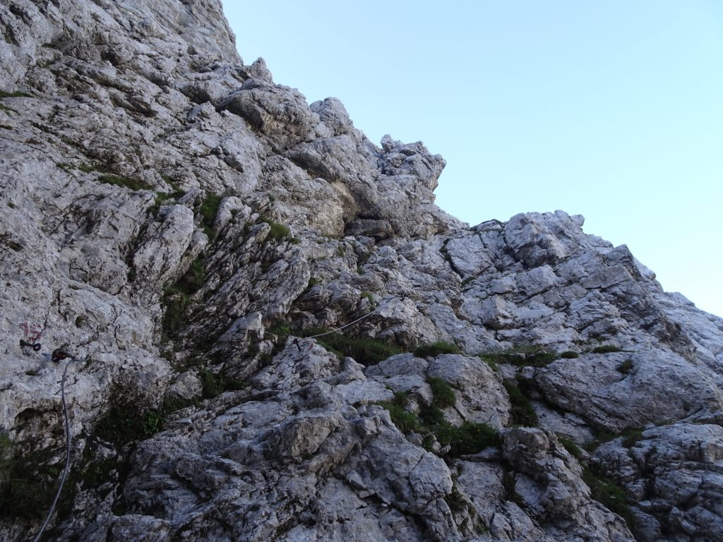 Climbing up "Tominškova Pot" Via Ferrata (B)