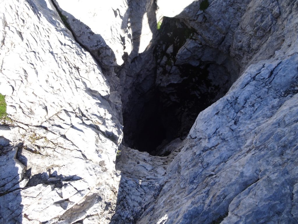 Deep caves at the trail towards "Triglavski dom"