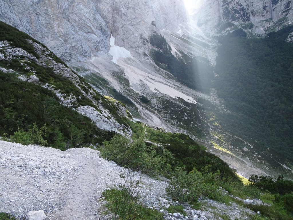 Arriving at the "Vrata" valley