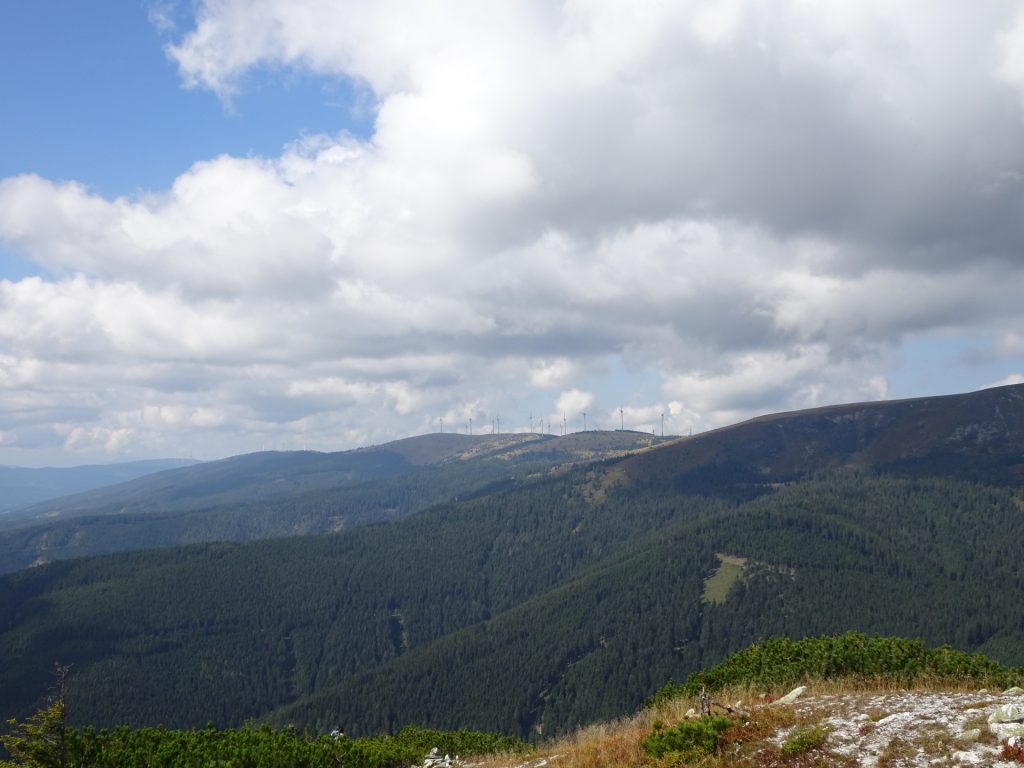 The windmills at "Stuhleck" from "Großer Pfaff"