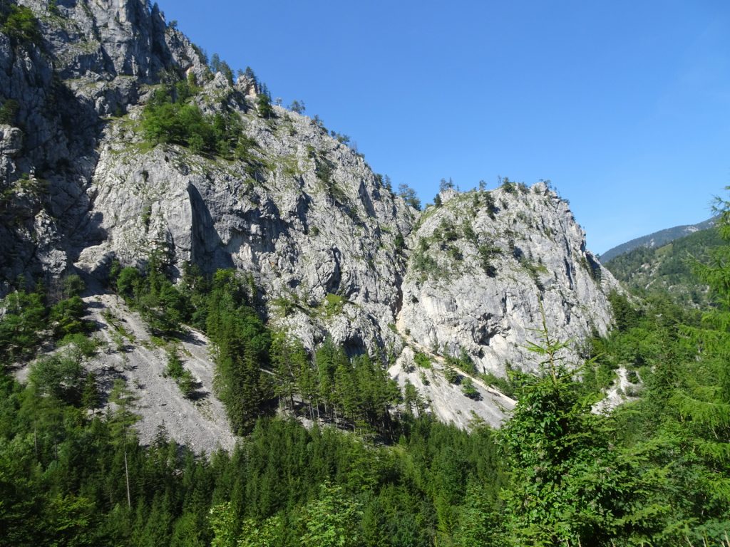 View from the trail through "Höllental"