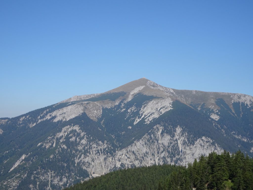 The "Schneeberg" seen from "Alpenvereinssteig"