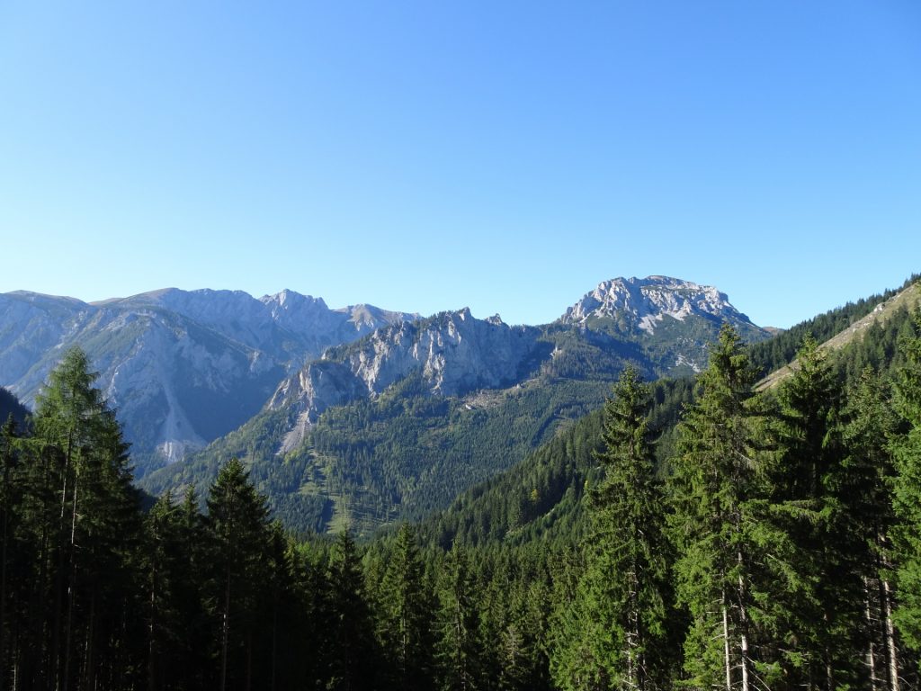 View from the "Russenstraße" towards "Sonnschienalm"