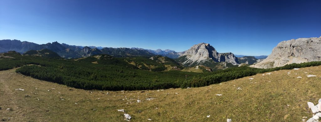 Panorama view from the trail towards "Ebenstein"