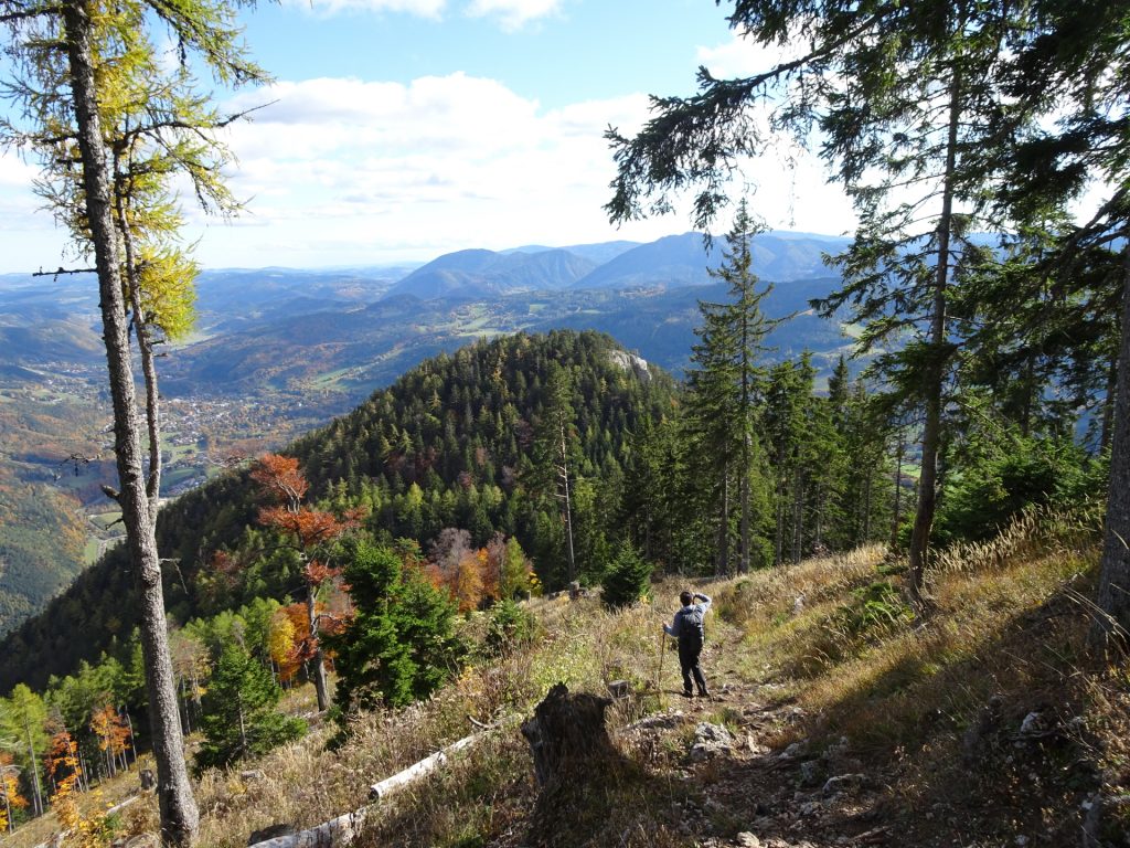 Descending via "Gsolhirnsteig"