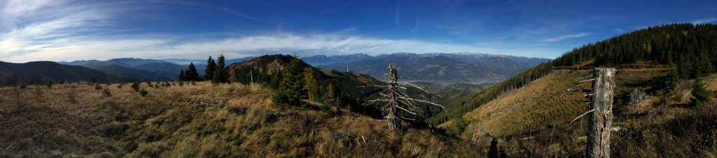 Panorama view from the trail towards "Rosseck"