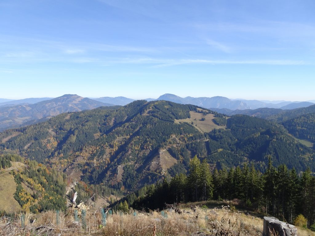 View from the trail descending towards "Wirtalm"