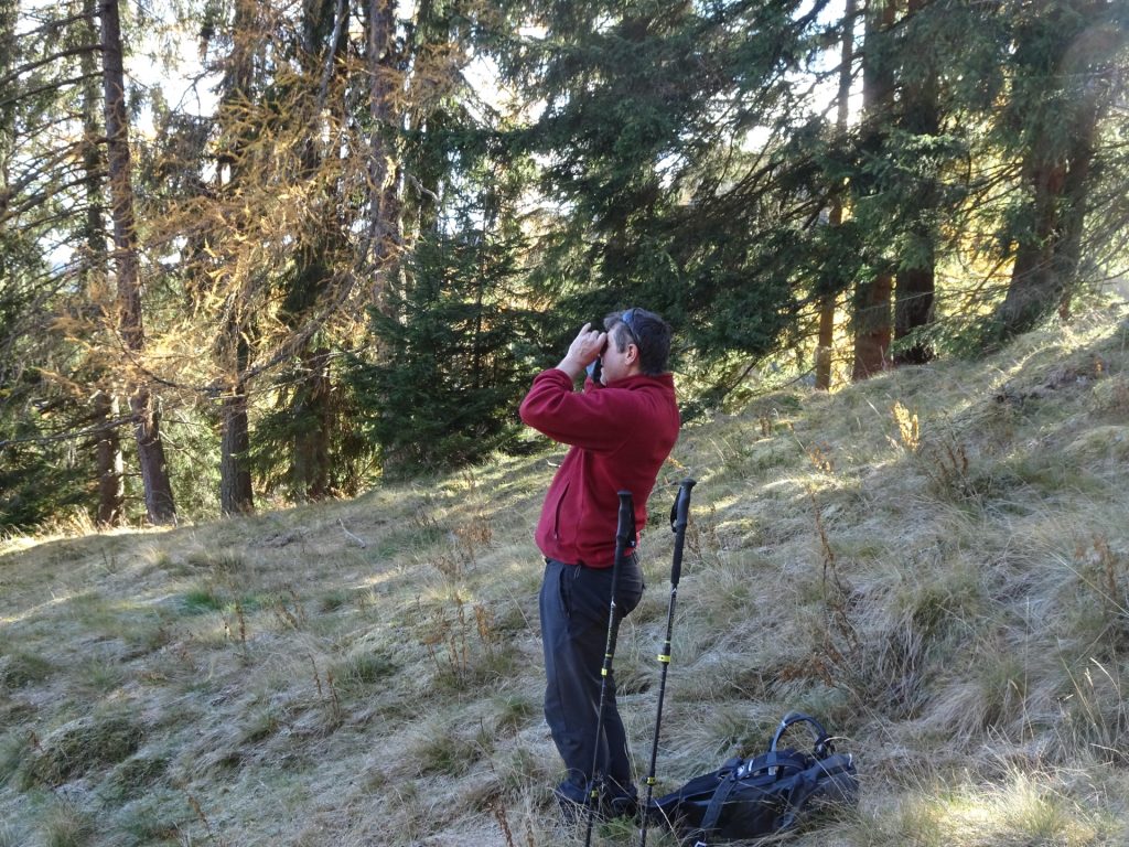 Robert enjoying the view from the trail towards "Rosseck"
