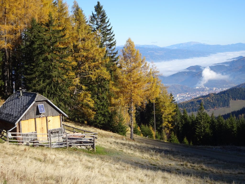 View back from the trail towards "Rosseck"