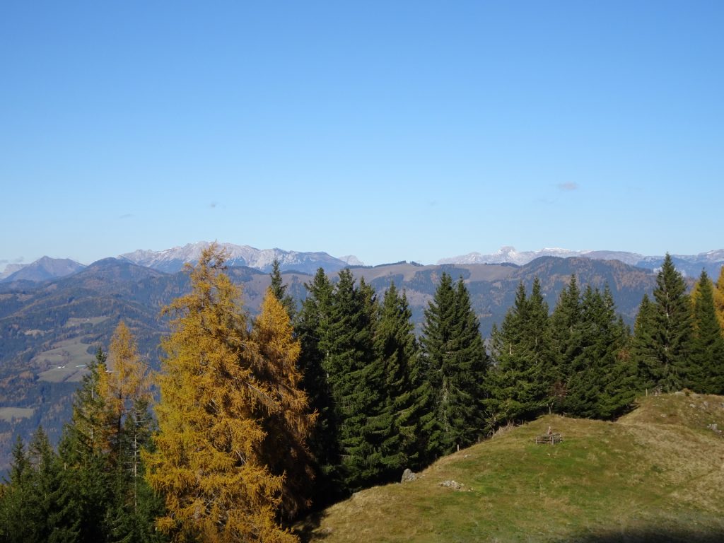 View towards "Hochschwab" from the trail towards "Rosseck"