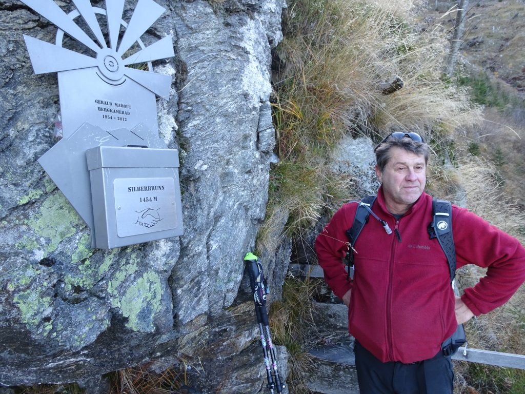 Robert enjoys the view from "Silberbrunn"