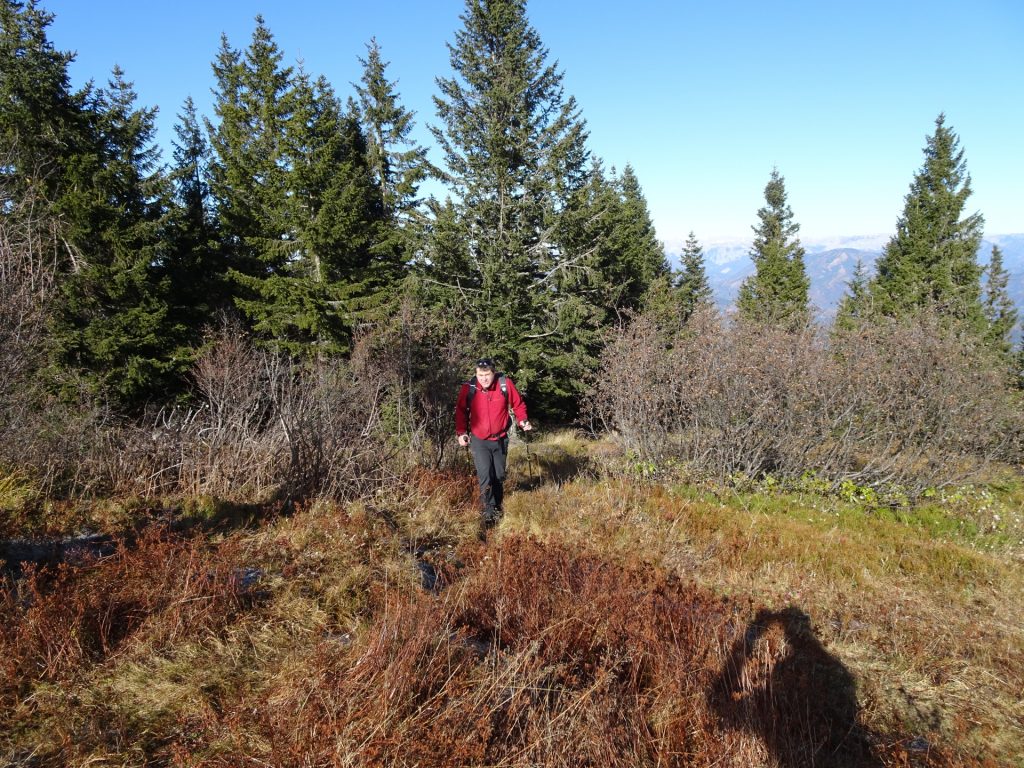 Robert approaching the summit of "Rosseck"