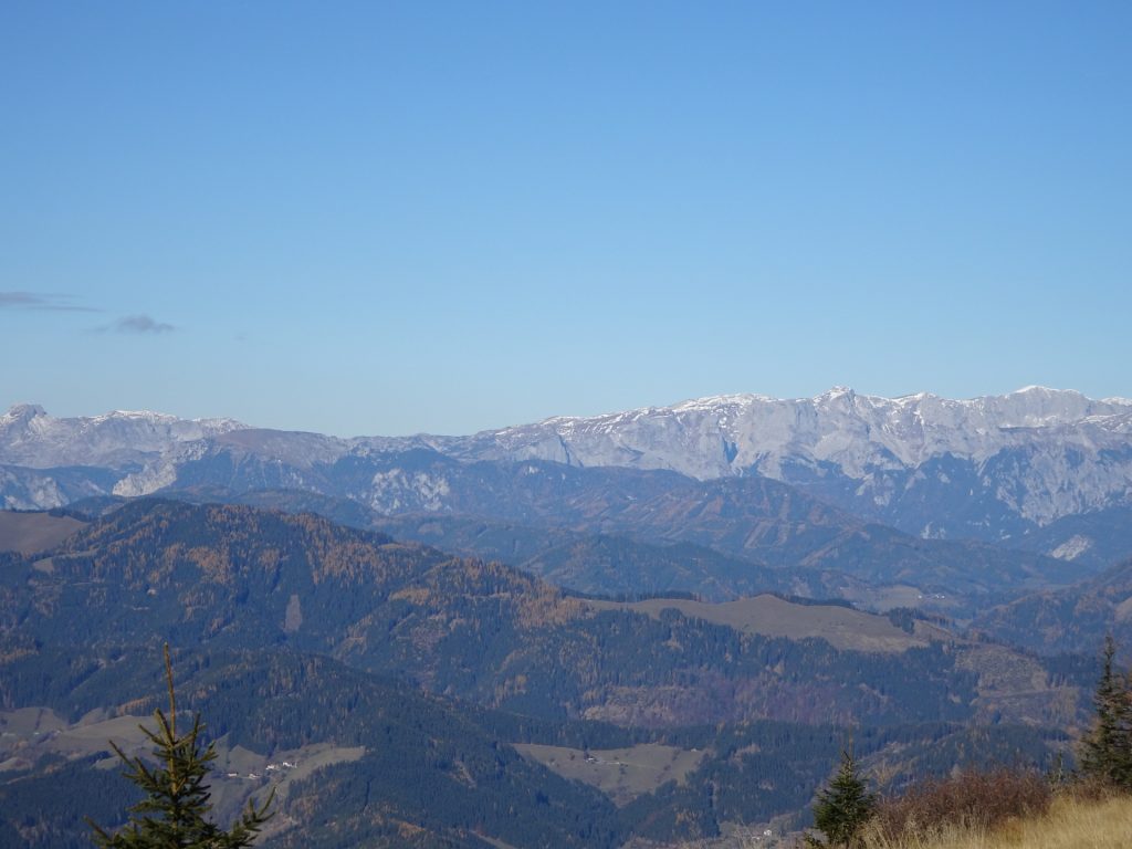 Amazing view towards "Hochschwab" area from the trail towards "Mugel"