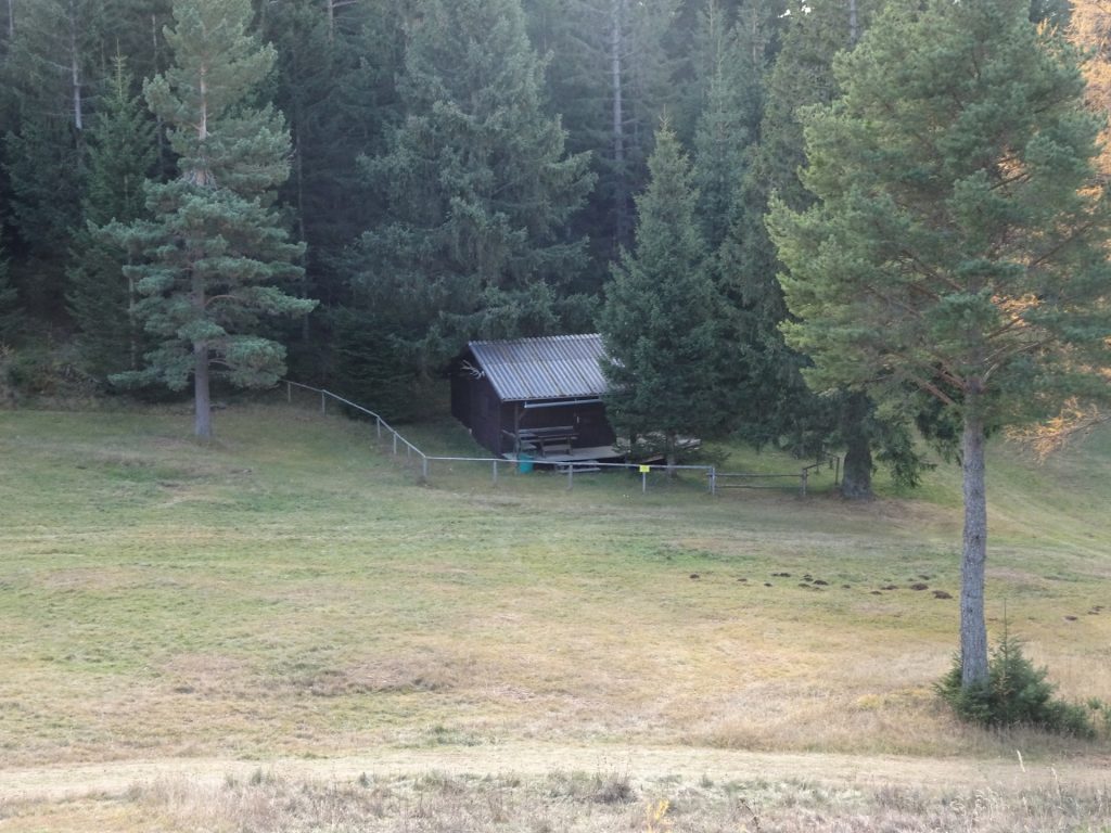 Hut at the mountain pasture