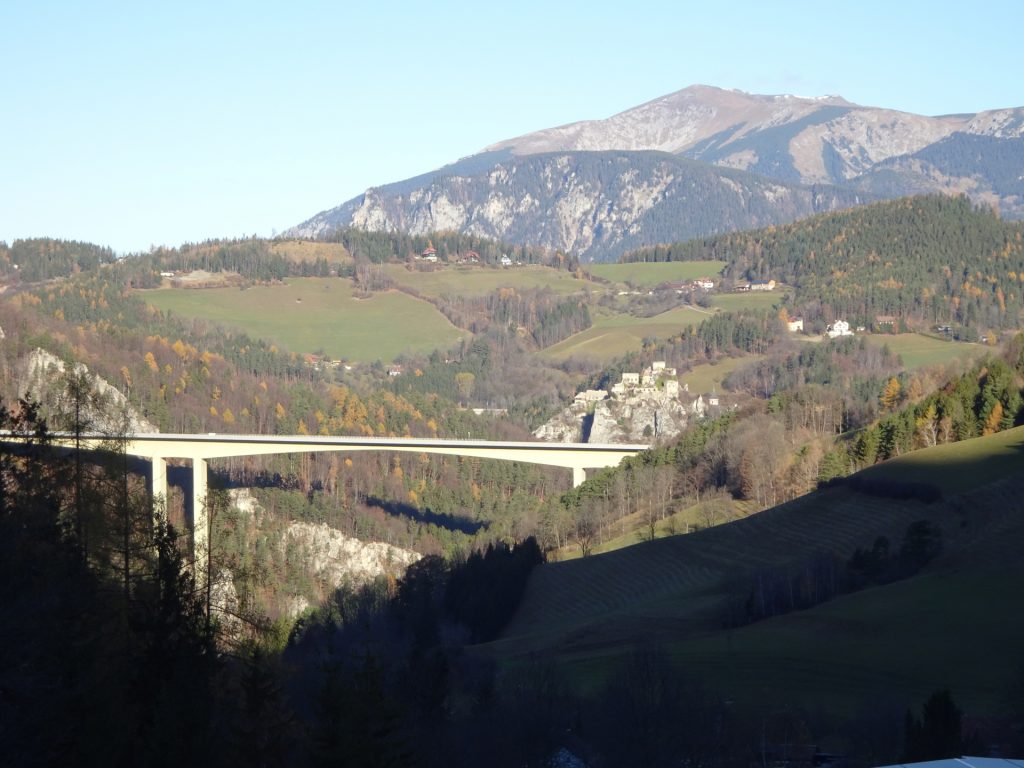 View towards "Schneeberg" from "Göstritz" viewing platform