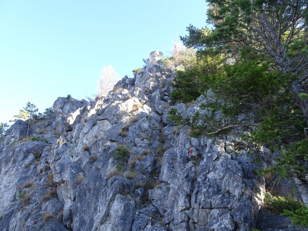 The "Westgrat" climbing route