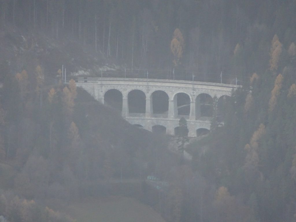 The iconic railway bridge seen from "Sonnwendstein"