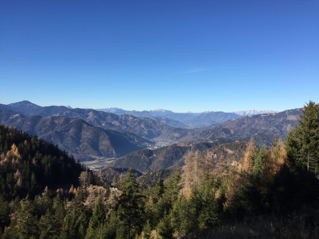 View from the trail towards "Rote Wand"