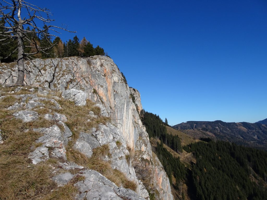 On the scenic trail along the ridge towards "Rote Wand"