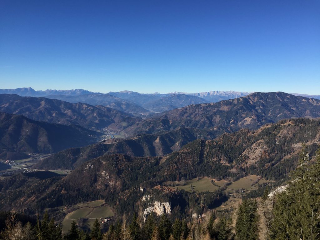 View towards "Hochschwab" from the rest area