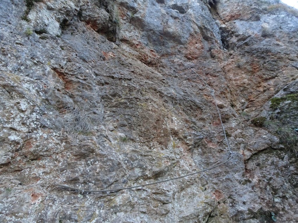 The start of the "Frohnleitner Band" Via Ferrata (D)