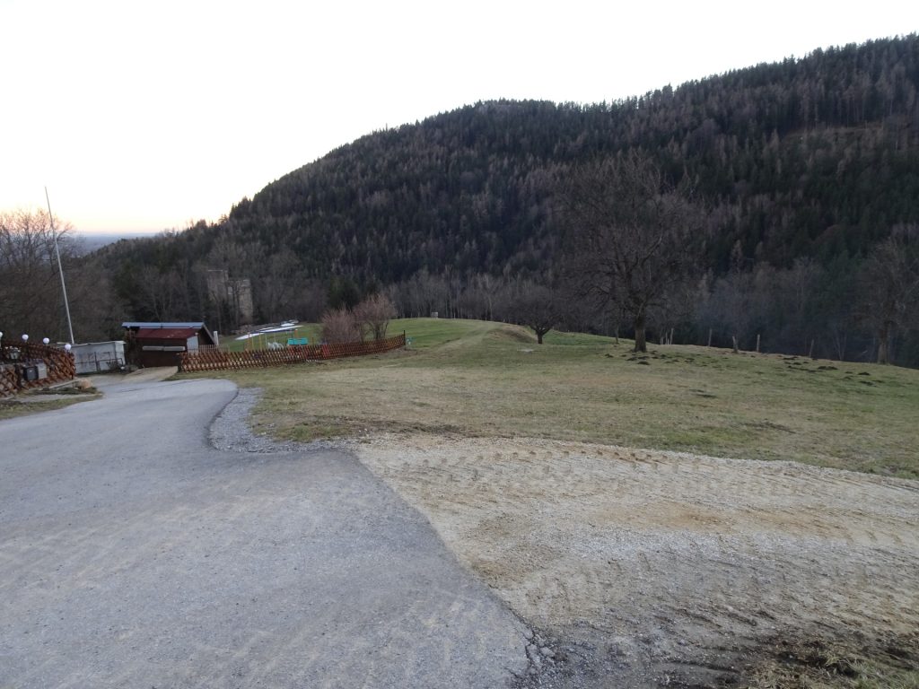 Trail towards castle "Ehrenfels"