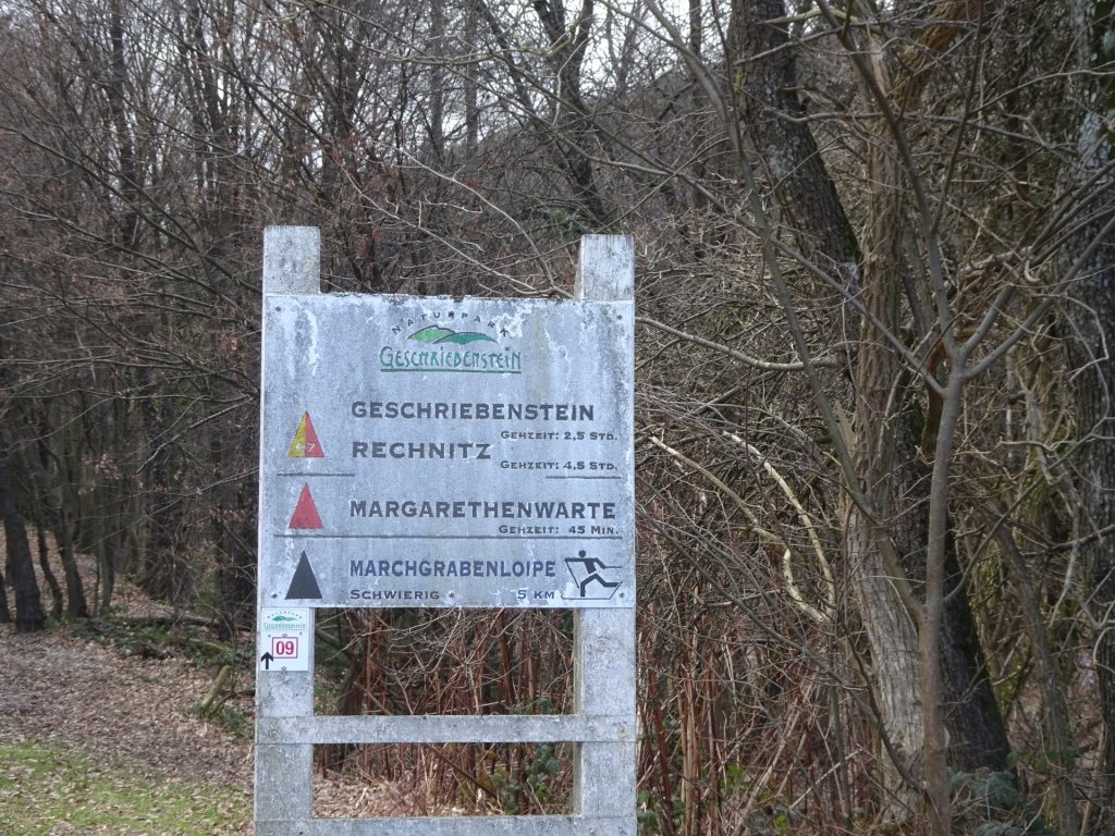 Start of trail towards <i>Geschriebenstein</i>