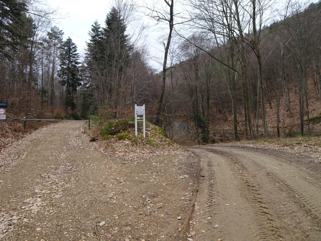 Keep right and follow the red-yellow marked trail towards <i>Geschriebenstein</i>