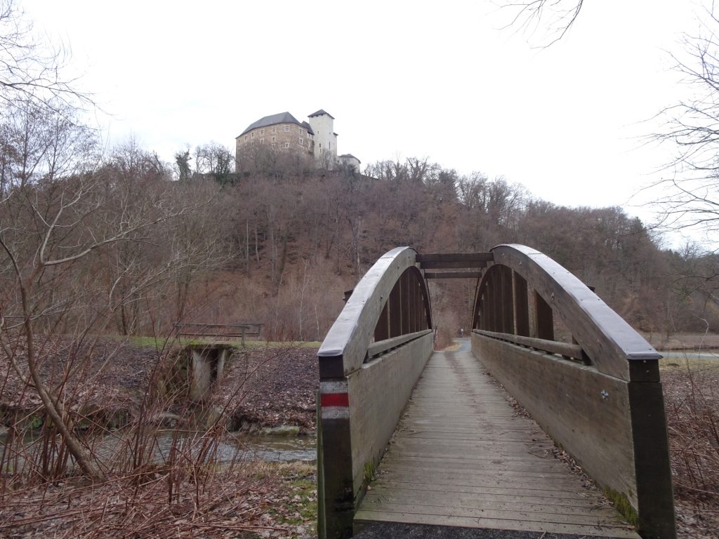Cross the bridge towards <i>Lockenhaus</i>