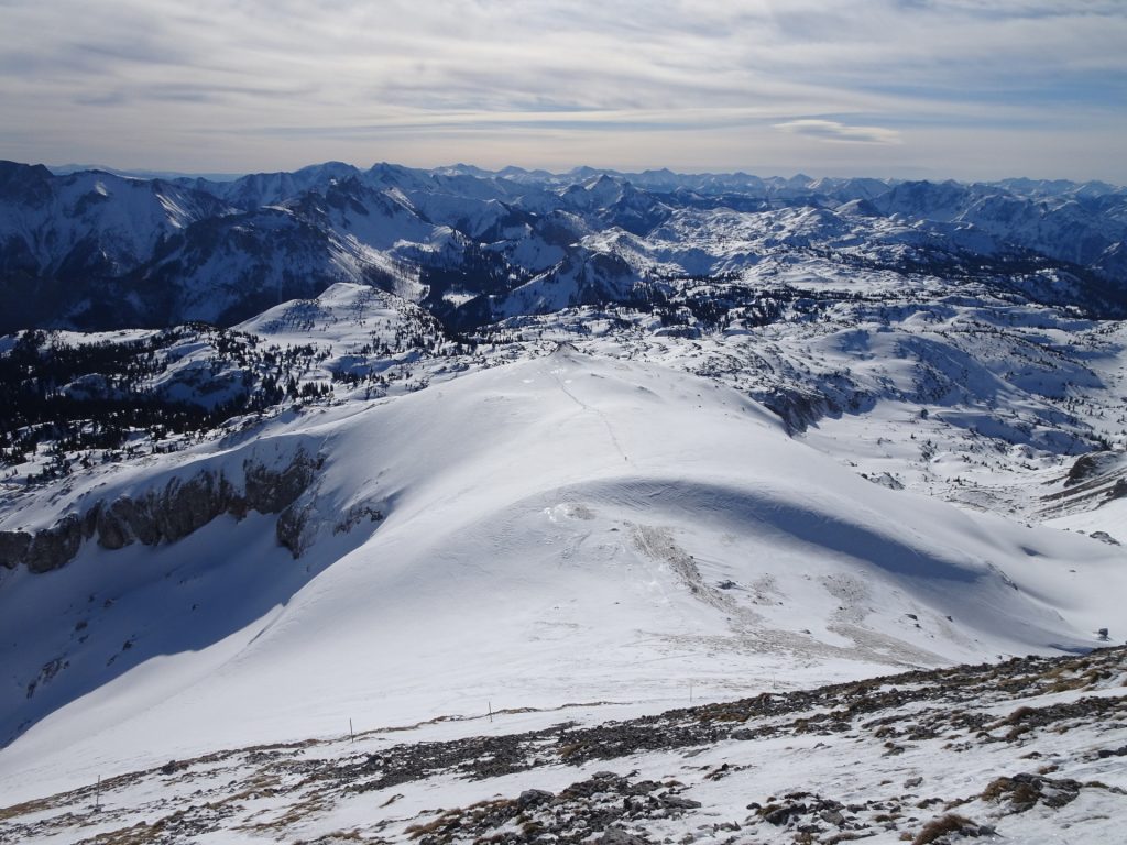 Too rocky for using the skis on <i>Großer Ebenstein</i>