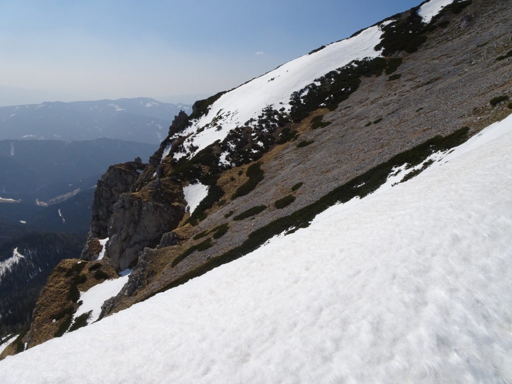 Hiking up the ridge