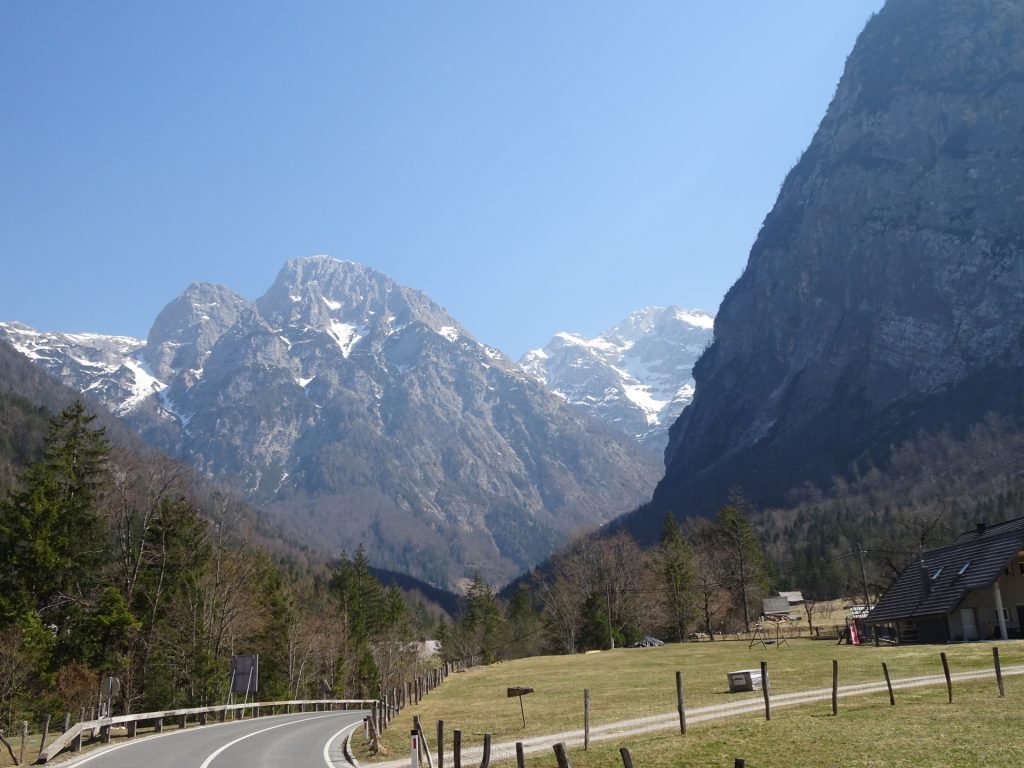 The <i>Triglav</i> seen from the road towards the gorge