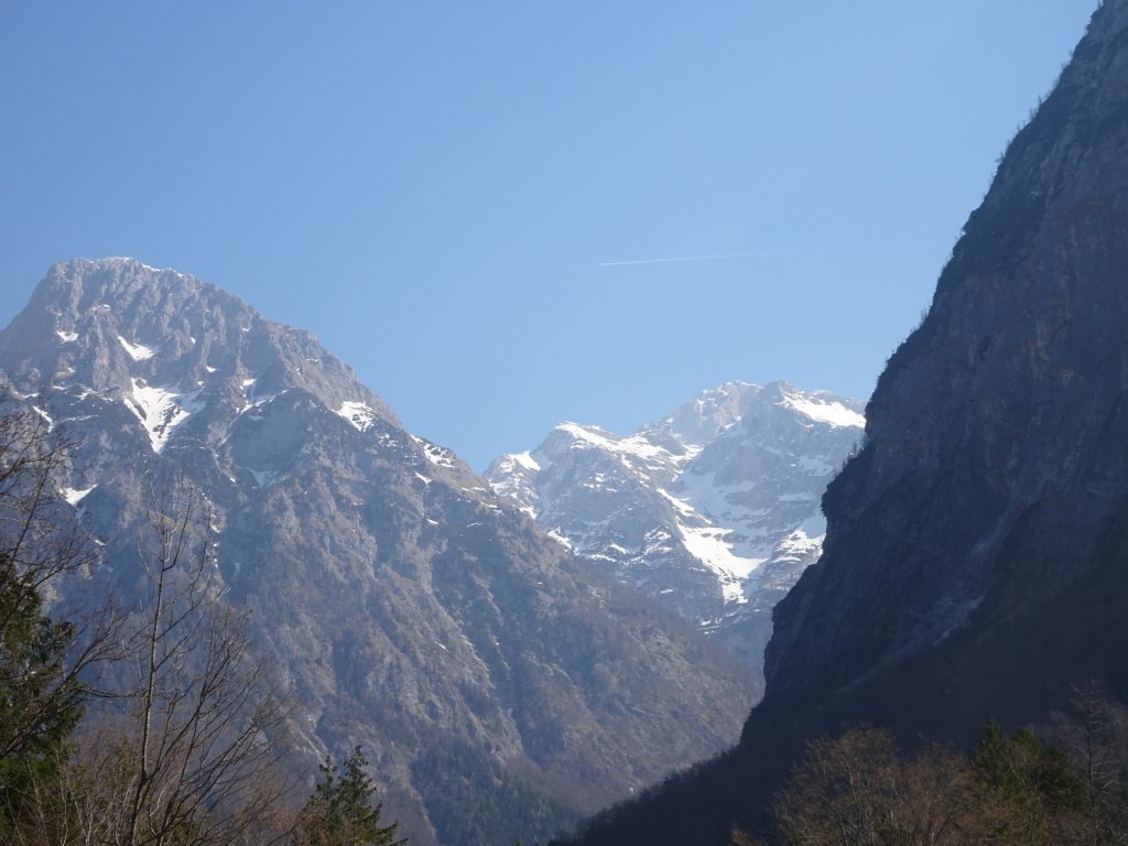 The <i>Triglav</i> seen from the road towards the gorge