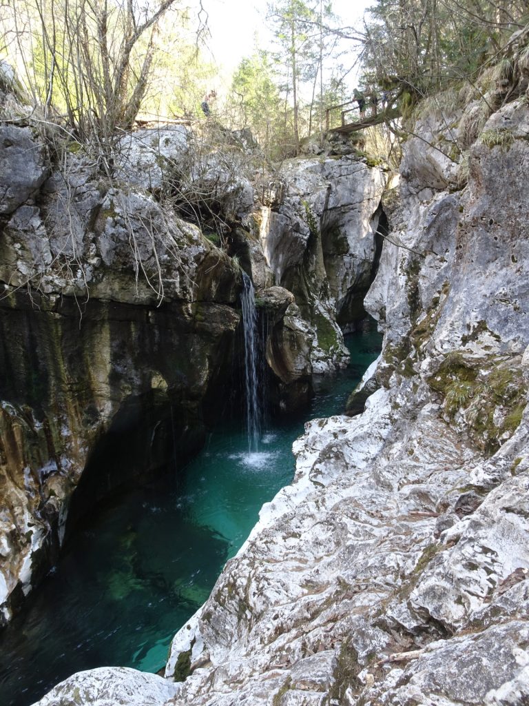 The beautiful small waterfalls