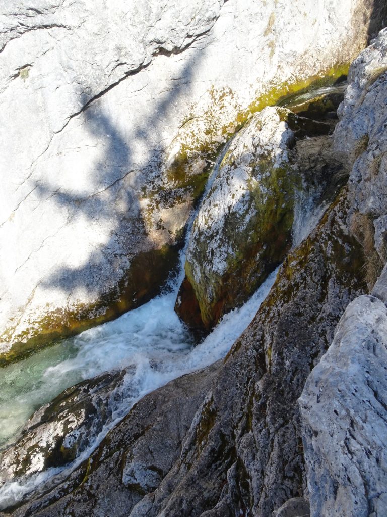Impressive waterfalls of Soča river