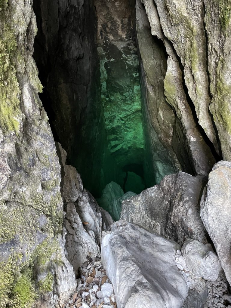 The cave with the source of Soča river