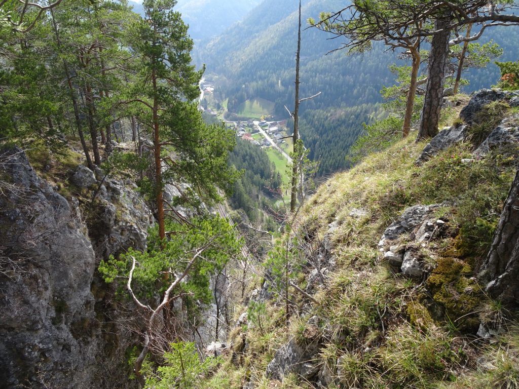 View back into the valley