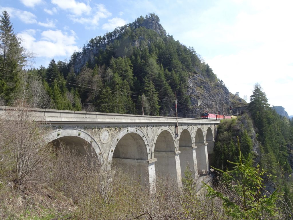 Trail following along the railway track