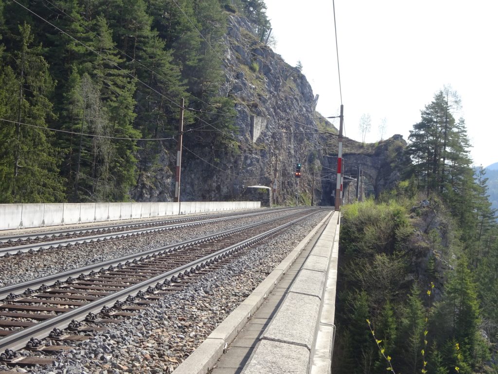 The trail along the railway track