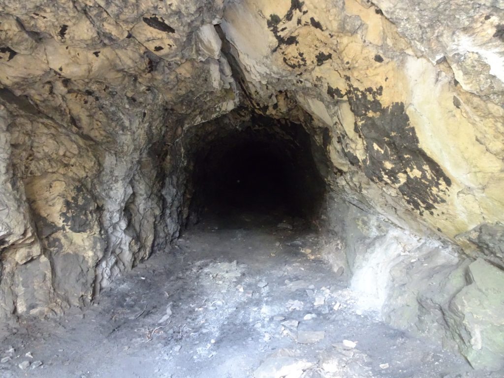 One of the tunnels towards the railway track