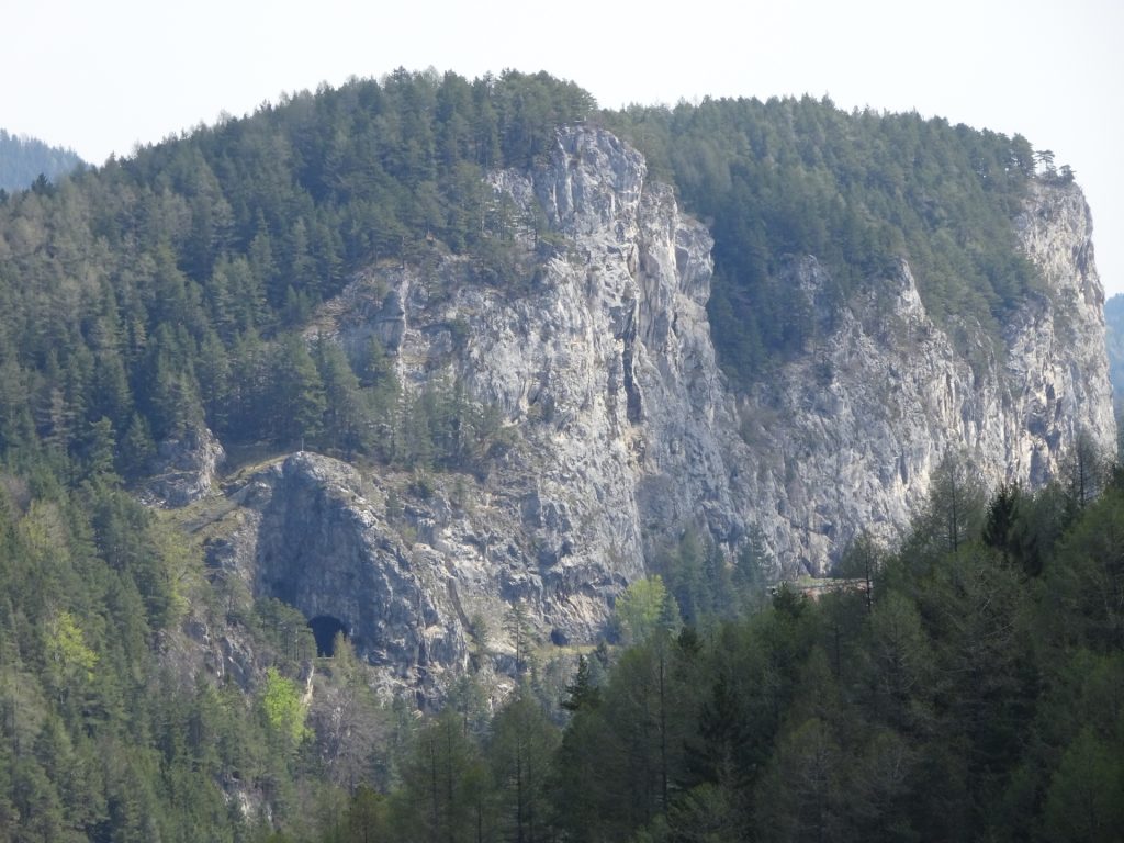 One of the many tunnels of the railway track