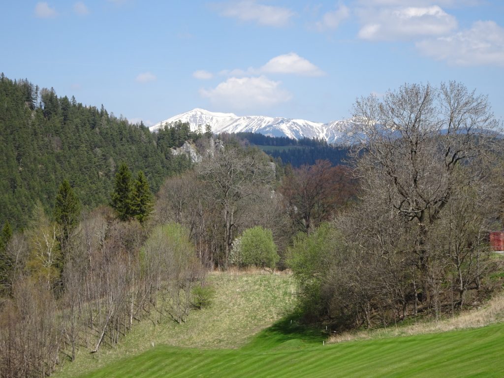 The <i>Schneeberg</i> seen from the golf court