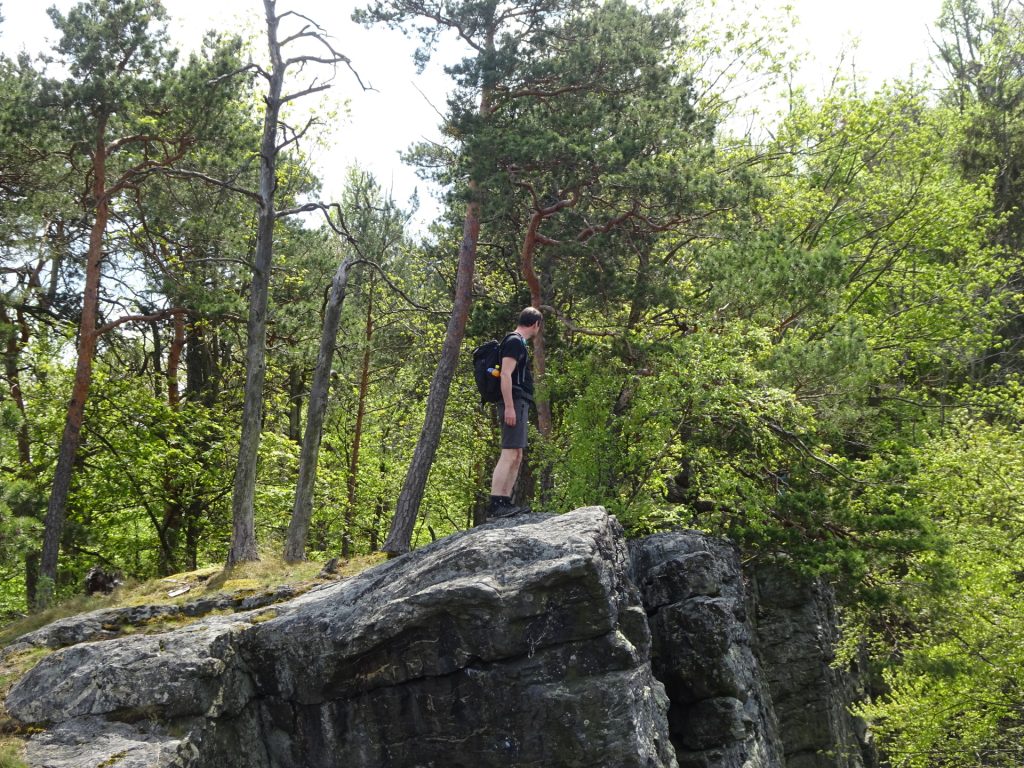 Hans at the climbing area next to <i>Teufelsrast</i>