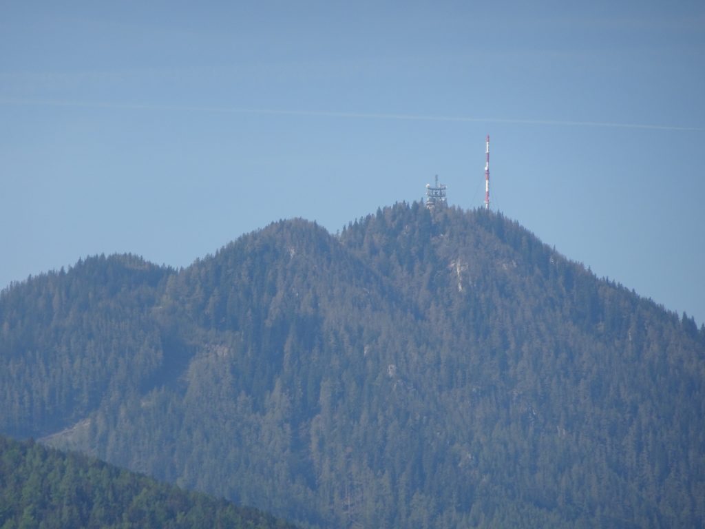 The <i>Sonnwendstein</i> seen from the trail