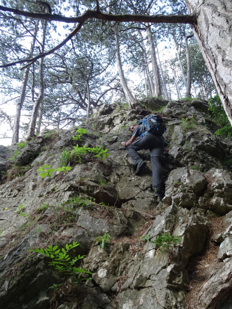 Detour: Stefan can&apos;t resist doing a climb