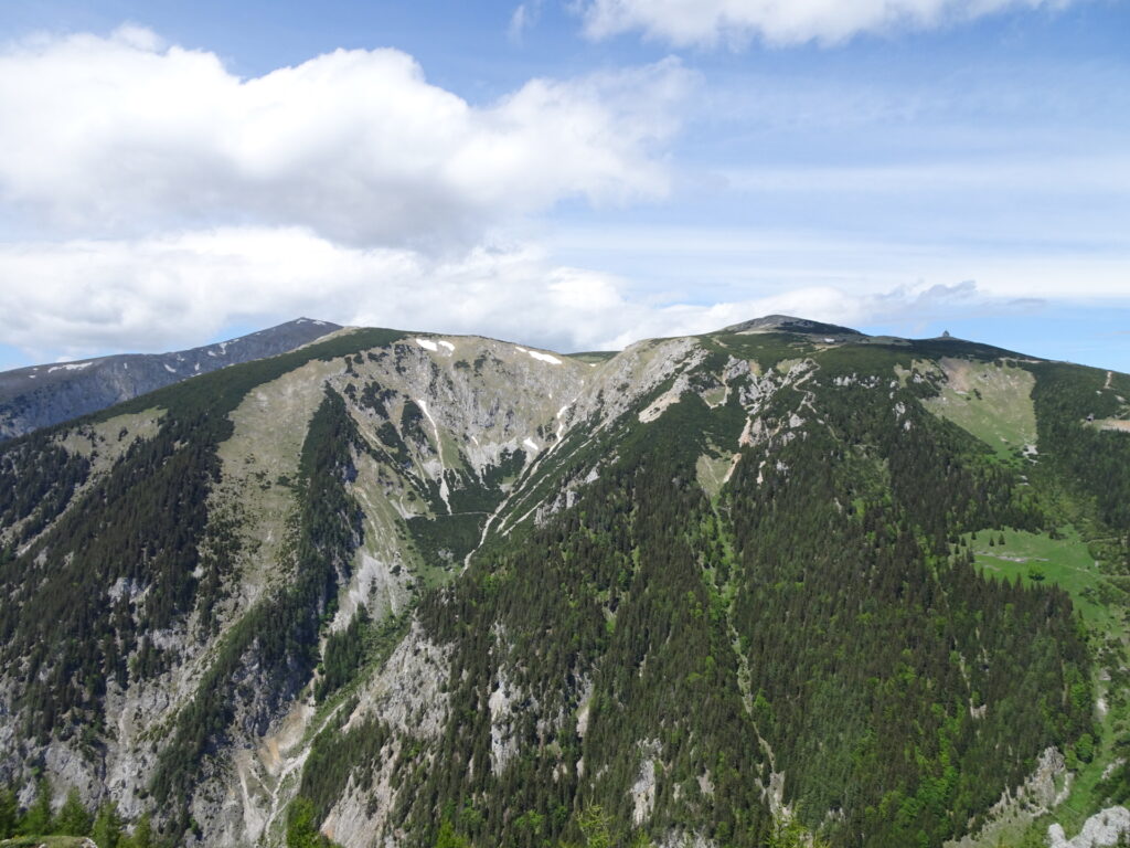 Scenic view from the top of <i>Krummbachstein</i> (towards Schneeberg)