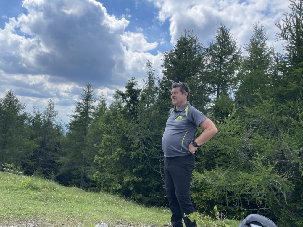 Robert enjoys the view from <i>Erzkogel</i>