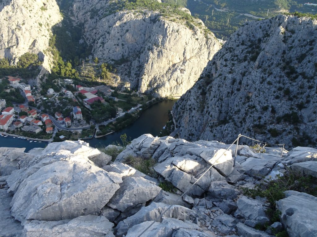 View back from the <i>Via Ferrata Fortica</i>