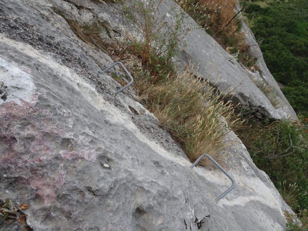 Some slightly exposed parts at Via Ferrata <i>Perunika</i>