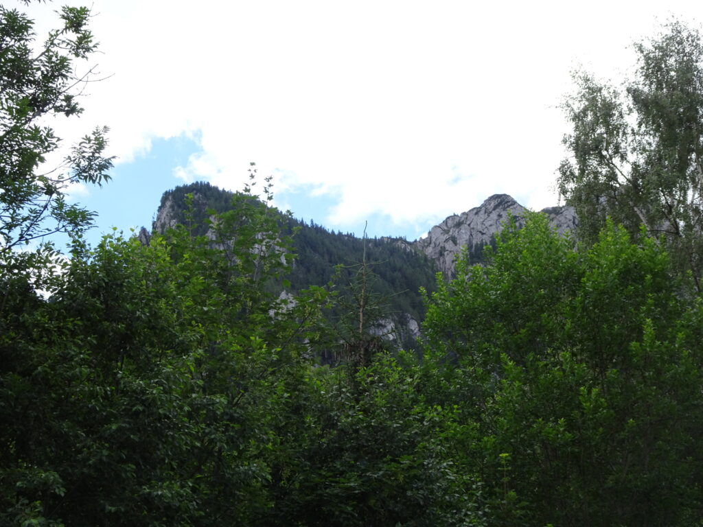 View up to <i>Hochlantsch</i> from the parking